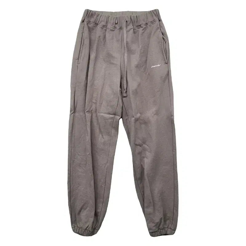 [BUNJANG] Vivastudio Light Grey Logo Banding Jogger Pants M / 비바스튜디오 라이트 그레이 로고 밴딩 조거팬츠 M