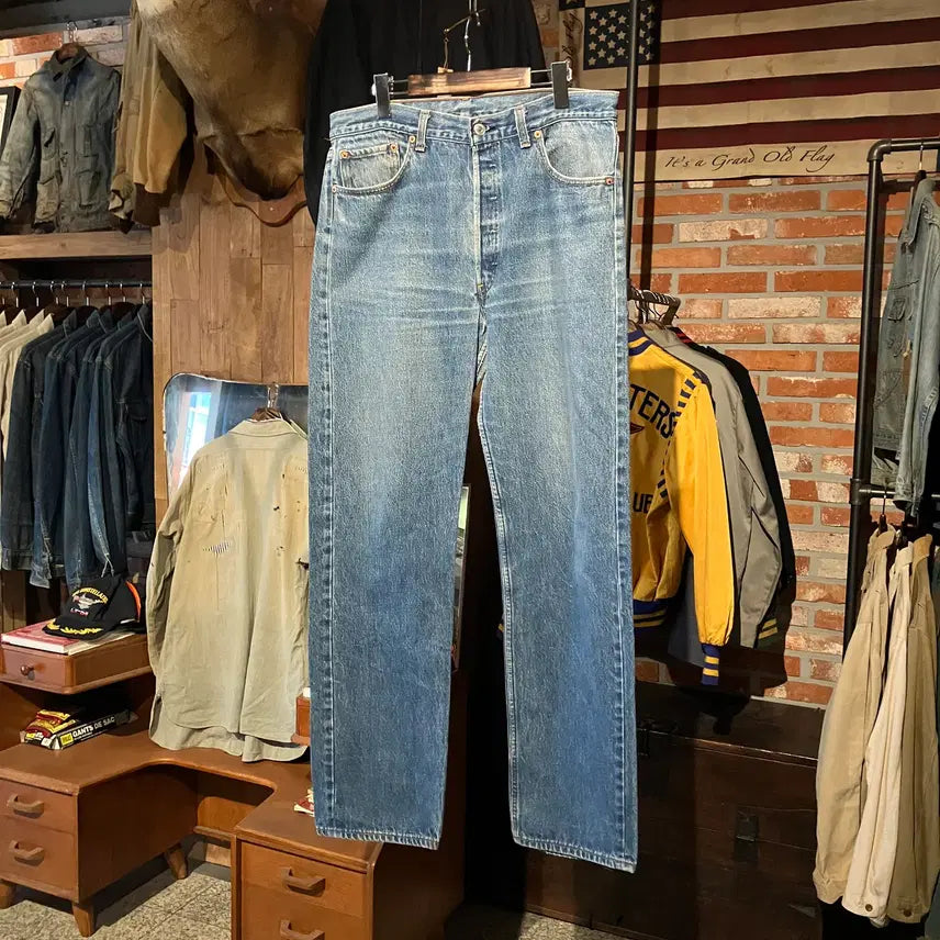 [BUNJANG] 1990s USA Vintage Levi's 501 Denim Jeans / 90s USA 빈티지 리바이스 501 데님 팬츠