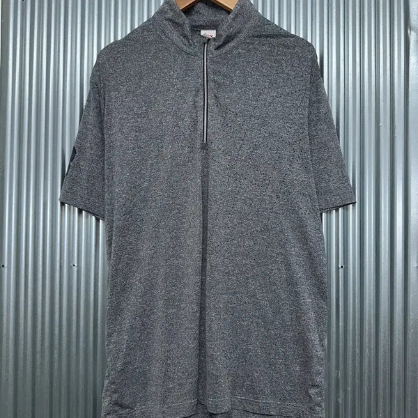 [BUNJANG] JDX Multisports Half Zip Performance Short Sleeve T-Shirt Melange Grey / [105] JDX 멀리스포츠 하프집업 기능성 반팔 티셔츠 멜란지그레이