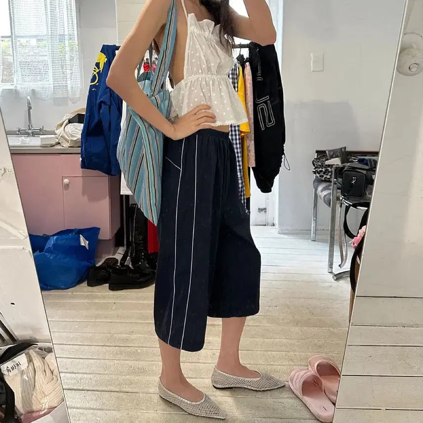 [BUNJANG] Pozipreckles Bermuda Harem Pants Nylon Trousers / 포지프레클즈 버뮤다 하렘 팬츠 나일론 바지