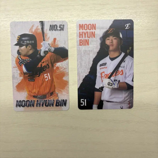 [BUNJANG] Hanwha Eagles Moon Hyun-bin Bundle Set Photocard / 한화이글스 문현빈 포토카드 포카 2장 일괄양도
