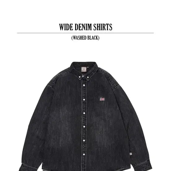 [BUNJANG] True Religion Wide Denim Shirts Washed Black / 셔츠/블라우스 (트루릴리젼) WIDE DENIM SHIRTS_WASHED BLACK