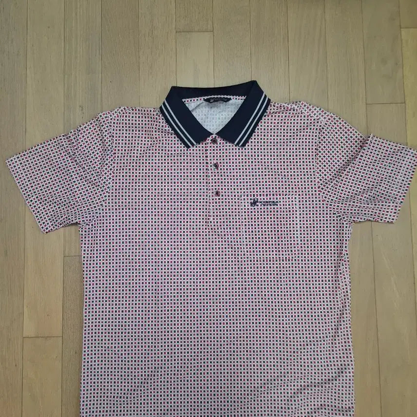 [BUNJANG] Beverly Hills Polo Club Pattern Short Sleeve Polo Shirt / 비버리힐스 폴로클럽 반팔카라티
