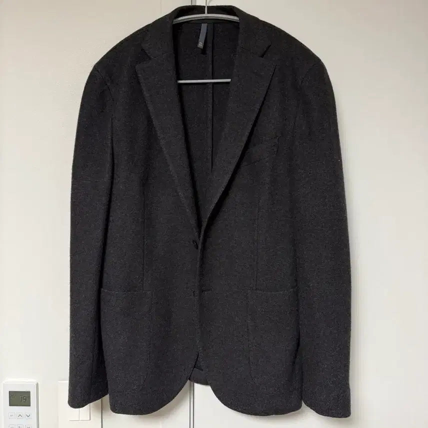 [BUNJANG] Monteodoro Charcoal Wool Blazer Jacket IT 50 / [IT 50] 슬로웨어 몬테도로 차콜 울 블레이저 자켓