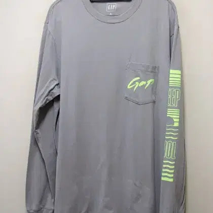 [BUNJANG] GAP Cotton Round Neck T-Shirt Lettering Size M / 갭 GAP 정품 레터링 면라운드티 택M