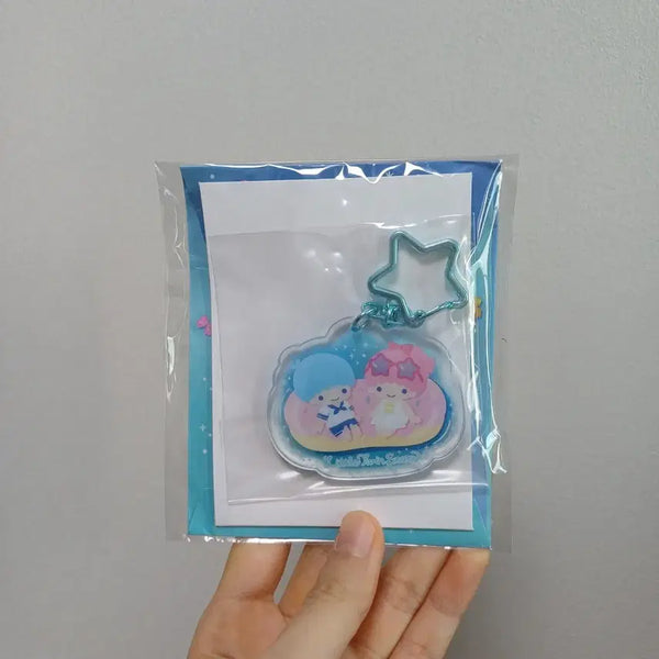[BUNJANG] Kiki & Lala Little Twin Stars Acrylic Keyring / 키키라라 리틀트윈스타 아크릴 키링