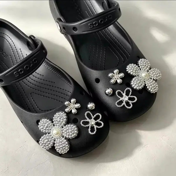[BUNJANG] Crocs Ballet Charm Set - Flower 8P / 크록스 발레 장식) 꽃 세트 8P