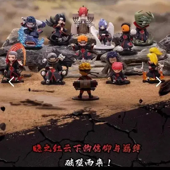 [BUNJANG] Pop Mart Naruto Akatsuki Itachi Kisame Deidara Sasori Kakuzu Figure Set (Card Opened, Vinyl Sealed) / 팝마트 아카츠키(카드확인개봉 비닐미개봉)