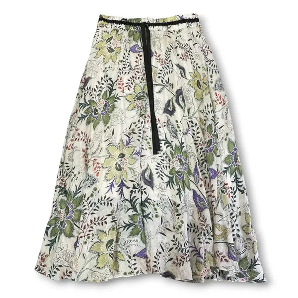 [BUNJANG] Muzak Ethnic Chiffon Banding Flare Skirt / 무자크 에스닉 쉬폰 밴딩 플레어 스커트