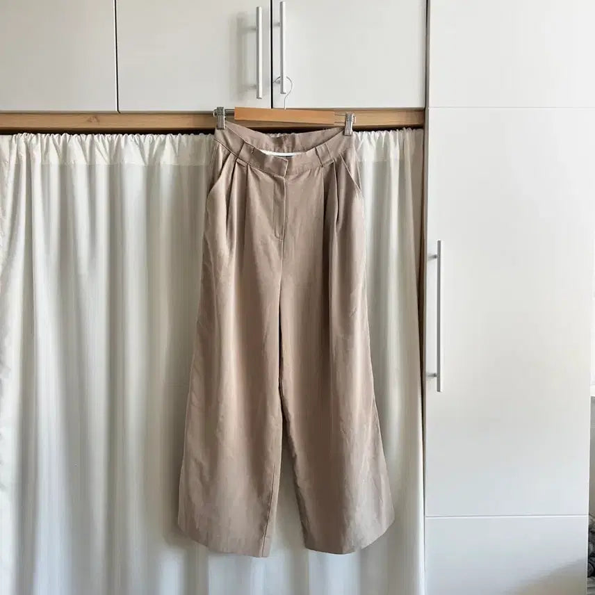 [BUNJANG] MODEN Wide Slacks Beige / 모덴 와이드 슬랙스