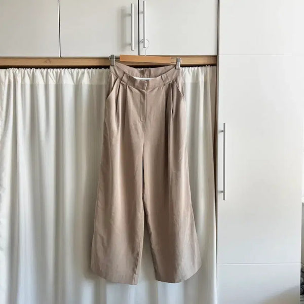 [BUNJANG] MODEN Wide Slacks Beige / 모덴 와이드 슬랙스