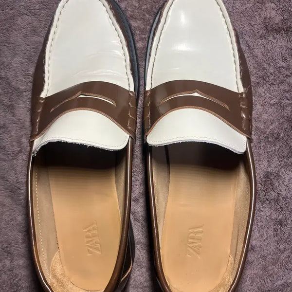 [BUNJANG] ZARA Contrast Loafers / ZARA 콘트라스트 로퍼