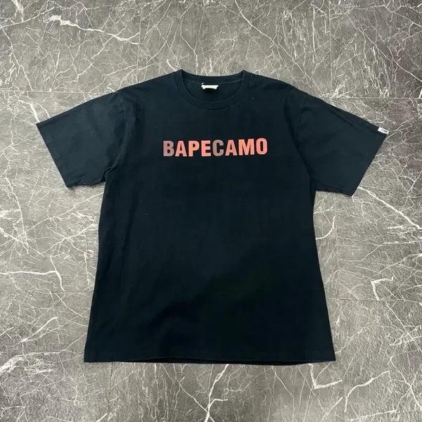 [BUNJANG] BAPE Camo Multi Logo Short Sleeve T-Shirt Black / BAPE 베이프 카모 멀티로고 반팔 블랙