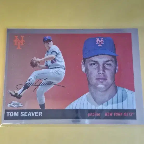 [BUNJANG] MLB Mets Legend Pitcher Tom Seaver Printed Autograph Card / MLB 메츠 레전드 투수 톰 시버 인쇄오토 카드