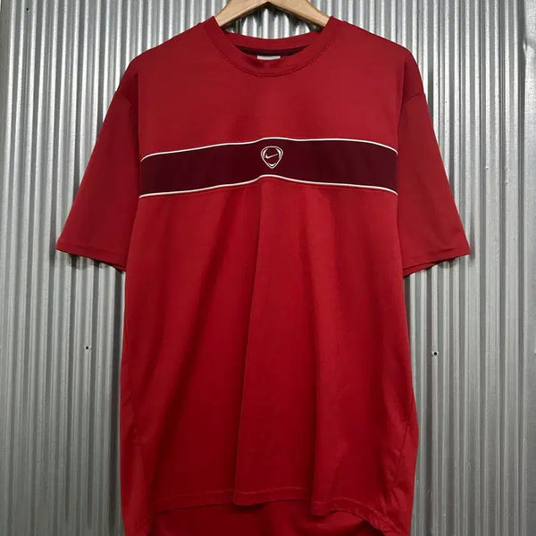 [BUNJANG] Nike Colorblock Performance Short Sleeve T-Shirt - Red (M) / [M] 나이키 기능성 반팔 티셔츠 레드