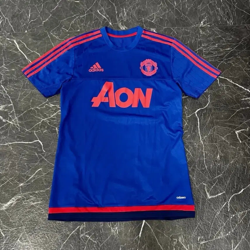 [BUNJANG] Adidas Manchester United AON Big Logo Jersey L / 아디다스 맨유 AON 빅로고 유니폼 져지