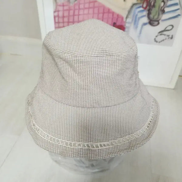[BUNJANG] Crocodile Check Bucket Hat FREE / 크로크다일 체크버킷햇 FREE