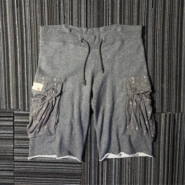 [BUNJANG] Denim & Supply Ralph Lauren Charcoal Cargo Sweat Shorts / 데님앤서플라이 랄프로렌 차콜 카고 스웨트 쇼츠  또는