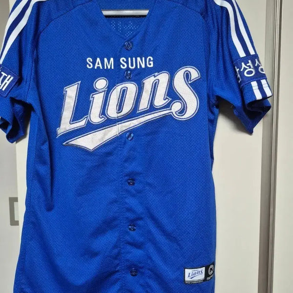 [BUNJANG] Samsung Lions Dynasty Era Park Hae-min Marked Baseball Jersey (Size 100) / 삼성라이온즈 왕조시절 유니폼 100사이즈 박해민 마킹 판매합니다