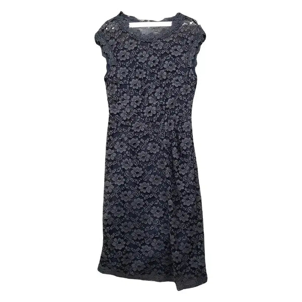 [BUNJANG] Jigott Flower Pattern Grey Dress / 지고트 플라워 패턴 그레이 원피스 85cm