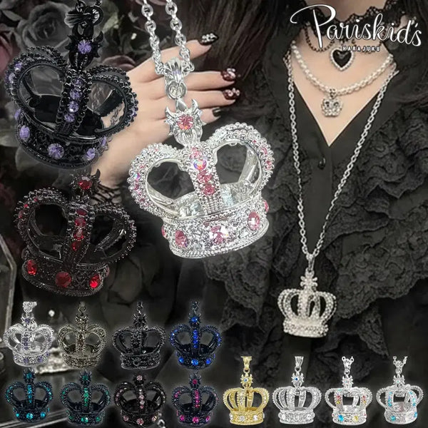 [BUNJANG] Paris Kids Harajuku Big Crown Necklace / 파리스키즈 하라주쿠 빅 크라운 목걸이