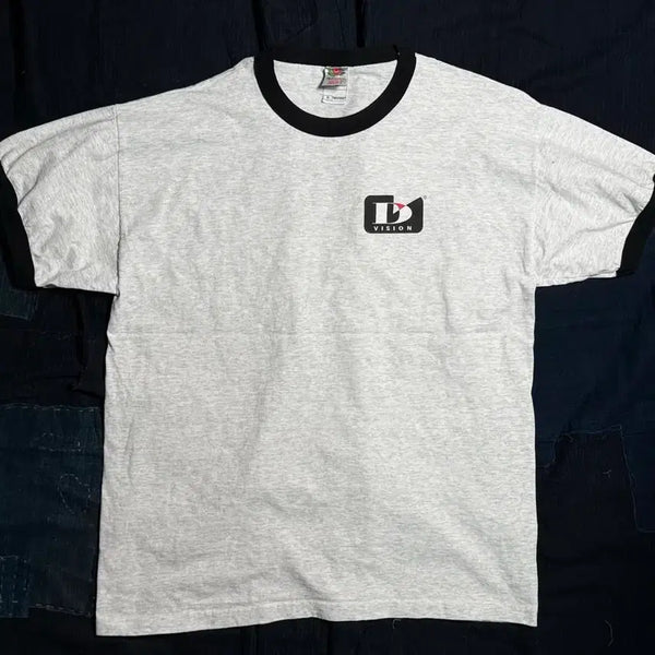 [BUNJANG] 90s Fruit of the Loom D-Vision System Ringer Tee XL / 90s 푸릇오브더룸 D-Vision System 링거티 XL