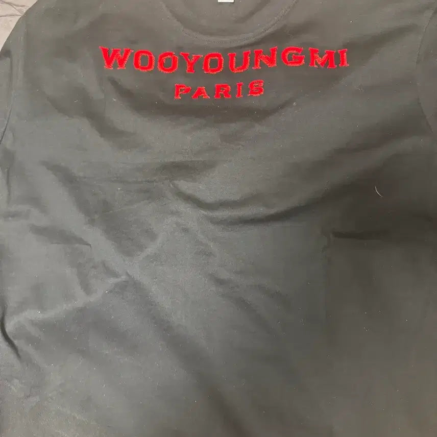 [BUNJANG] Wooyoungmi Paris Logo T-Shirt / 내고실착0회 우영미 파리 반팔 새거