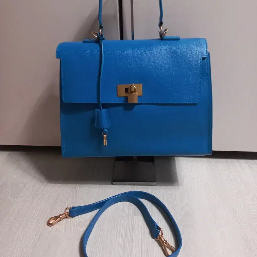 [BUNJANG] Couronne Stephanie Classic Large Tote Bag Dark Blue / 쿠론 스테파니 클래식 라지. 다크블루