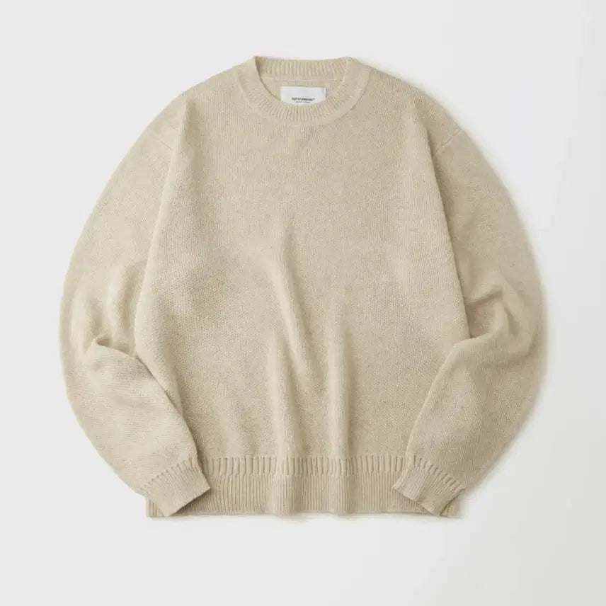 [BUNJANG] Outstanding LINEN FISHERMAN CREW NECK KNIT - Ecru / [2] 아웃스탠딩 LINEN FISHERMAN CREW NECK KNIT_ECRU