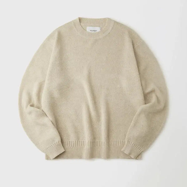 [BUNJANG] Outstanding LINEN FISHERMAN CREW NECK KNIT - Ecru / [2] 아웃스탠딩 LINEN FISHERMAN CREW NECK KNIT_ECRU