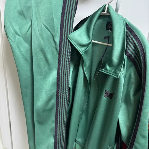 [BUNJANG] Needles Emerald Track Top & Training Pants Set / 니들스 에메랄드 셋업 트랙탑 트레이닝팬츠 츄리닝