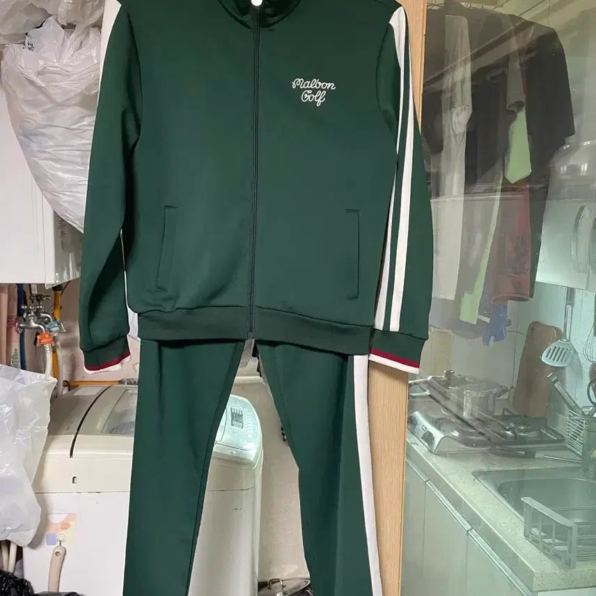[BUNJANG] Malbon Golf Tracksuit Set Green (Women's) M / 말본 골프 트랙탑 세트 그린(여성)M 95cm