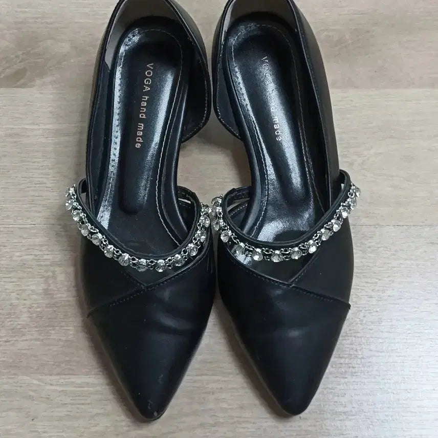 [BUNJANG] VOGA Handmade Cubic Embellished Heel Shoes / 보가 VOGA hand made 큐빅 장식 힐