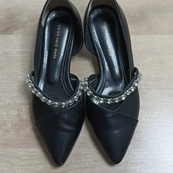 [BUNJANG] VOGA Handmade Cubic Embellished Heel Shoes / 보가 VOGA hand made 큐빅 장식 힐