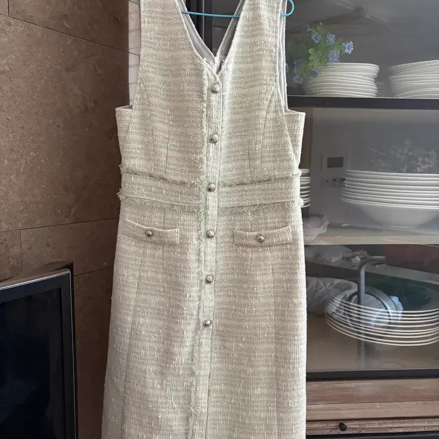 [BUNJANG] NICECLAUP Tweed Dress Size 55 / 나이스크랍 트위드원피스 55사이즈
