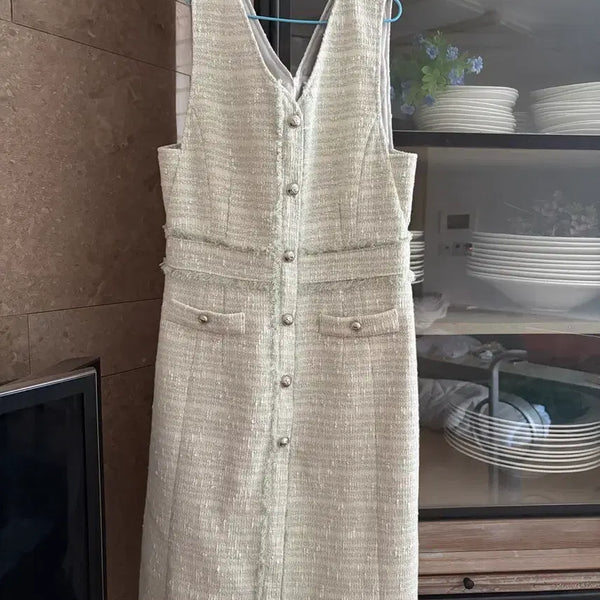 [BUNJANG] NICECLAUP Tweed Dress Size 55 / 나이스크랍 트위드원피스 55사이즈
