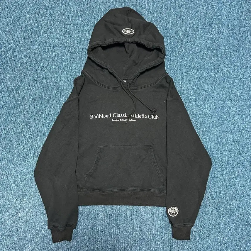[BUNJANG] Bad Blood Classic Athletic Club Crop Hoodie S / 배드블러드 클래식 애슬레틱 클럽 크롭 후드티 S