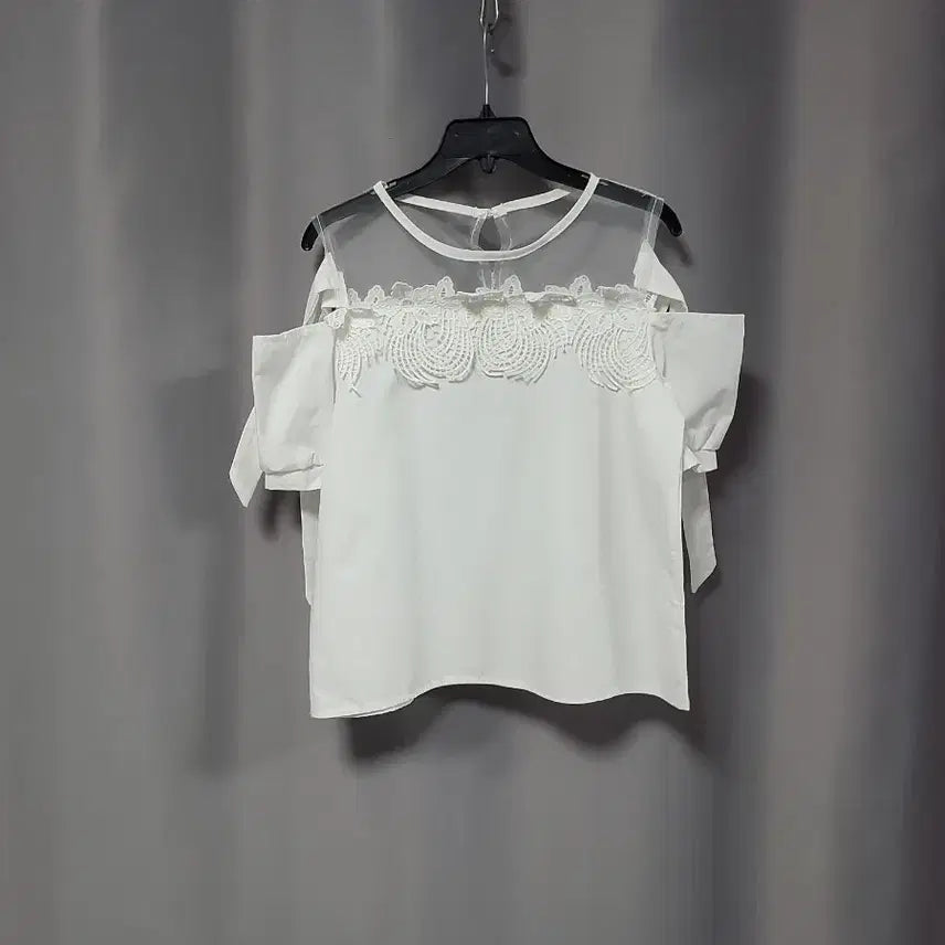[BUNJANG] Lace See-Through Blouse / 레이스 시스루  블라우스