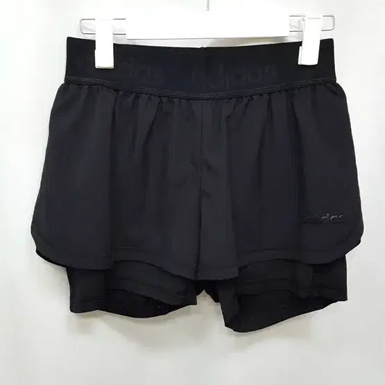 [BUNJANG] Adidas 2-in-1 Women's Shorts Black / 아디다스 2IN1 쇼츠 여성 반바지 블랙