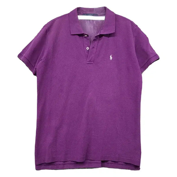 [BUNJANG] Polo Ralph Lauren Purple Short Sleeve Polo Shirt M / 폴로 랄프로렌 퍼플 반팔 카라티 M
