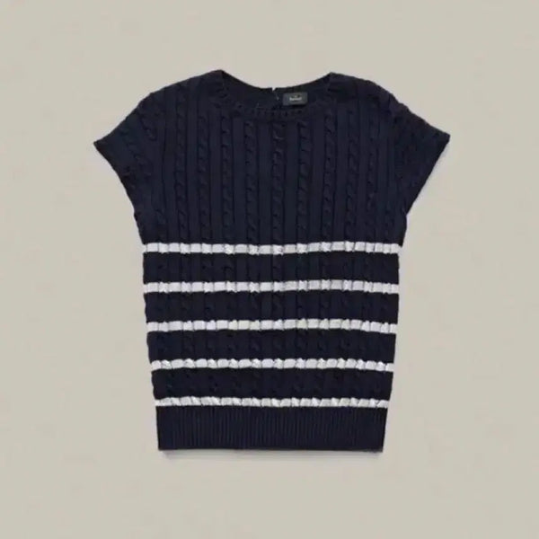 [BUNJANG] TheBarnet Breton Knit Summer Sweater / 더바넷 breton knit 브레톤 여름 니트