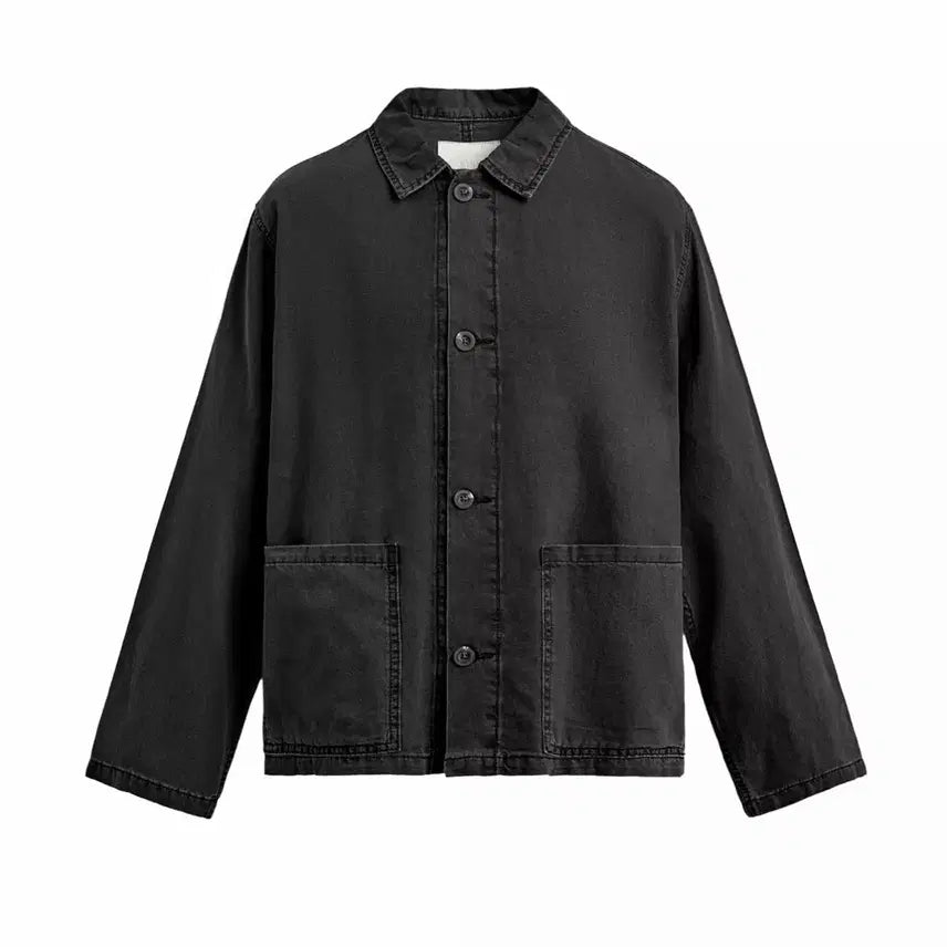[BUNJANG] ZARA Washed Cotton-Linen Shirt Jacket XL / [XL] ZARA 워싱 코튼-린넨 셔츠형 자켓