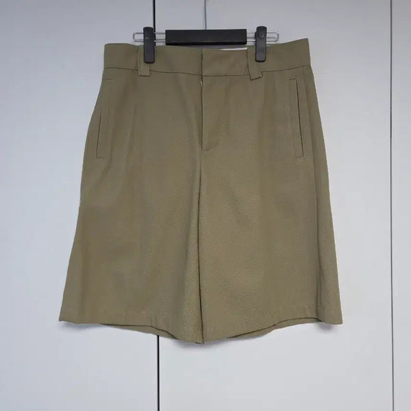[BUNJANG] System Homme Bermuda Pants Khaki Beige / [새상품] 시스템옴므 버뮤다 팬츠 카키베이지 32