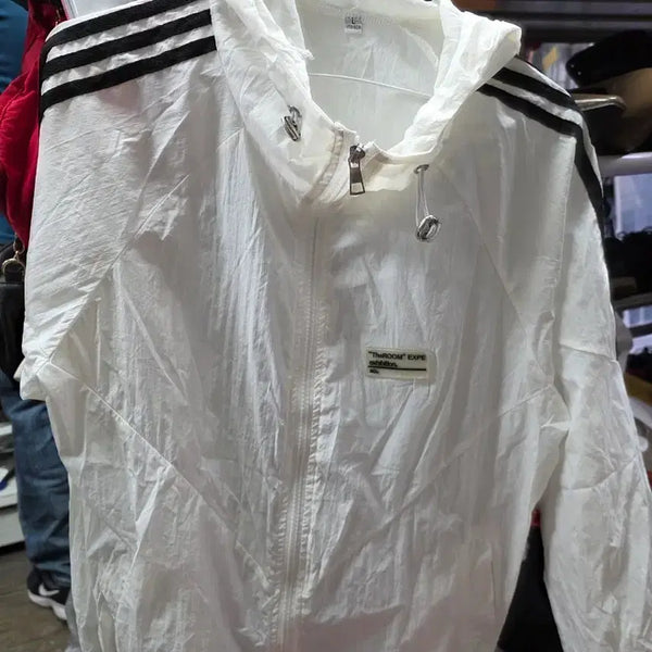 [BUNJANG] Adidas White Windbreaker Jacket / 아디다스 바람막이 흰색