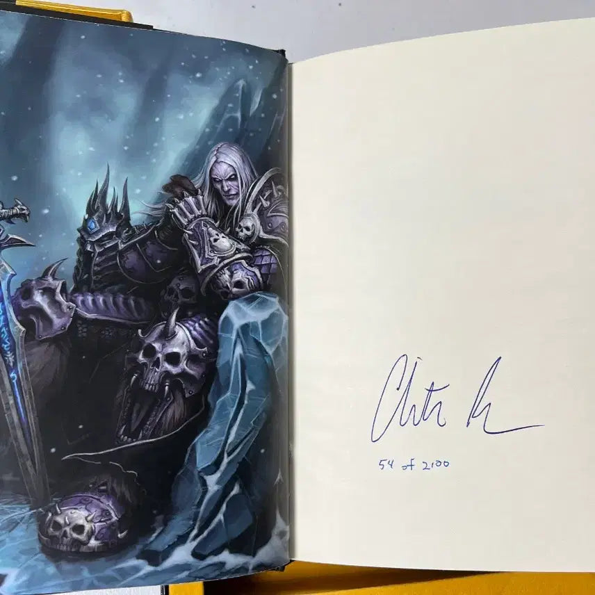[BUNJANG] World of Warcraft Arthas: Rise of the Lich King Novel Limited Edition Signed by Author / 월드 오브 워크래프트 아서스 리치 왕의 탄생 소설 한정판 작가 친필 사인본 원서