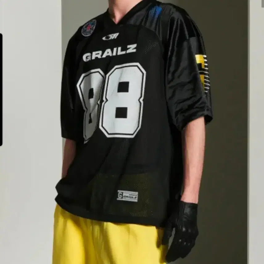 [BUNJANG] Grailz GR Mesh Football Jersey Black / 그레일즈 GR 매쉬 풋볼 저지 블랙