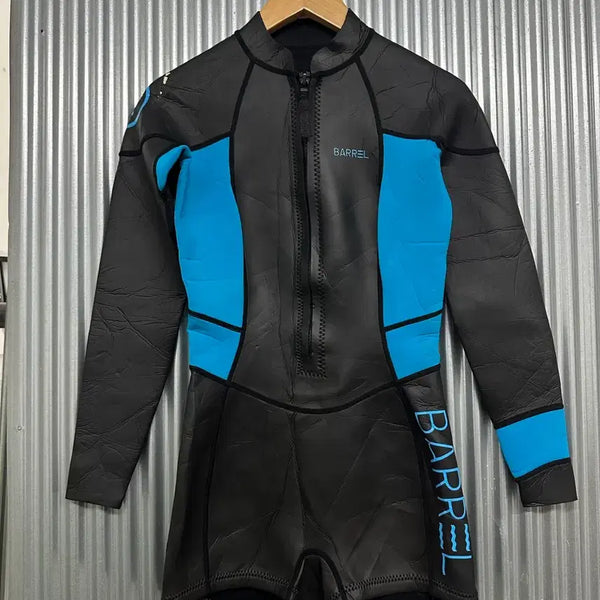 [BUNJANG] BARREL Springsuit Wetsuit Short Cut Rash Guard - Medium / [MEDIUM] 배럴 블랙 블루 스프링슈트 웻슈트 숏컷 래쉬가드 수트