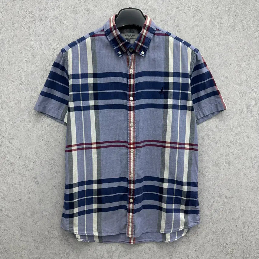 [BUNJANG] Beanpole Men's Loose Fit Short Sleeve Shirt Size 100/L / 100 빈폴 남자 루즈핏 반팔 셔츠
