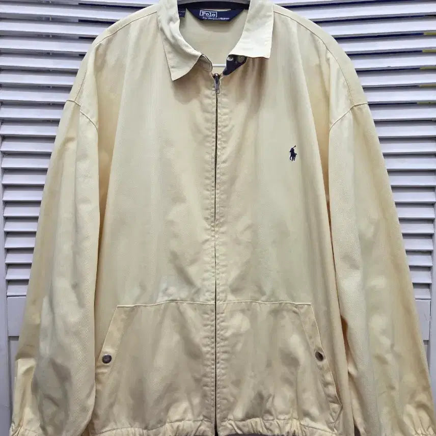 [BUNJANG] 90s Polo Ralph Lauren Yellow Blouson Jacket / 90s 폴로 랄프로렌 옐로 블루종 자켓
