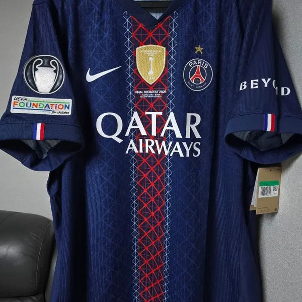 [BUNJANG] Paris Saint-Germain 25-26 Home Authentic Kit Lee Kang-in Champions League Final Edition / 25-26 PSG 홈 어센틱 이강인 챔피언스리그 파이널